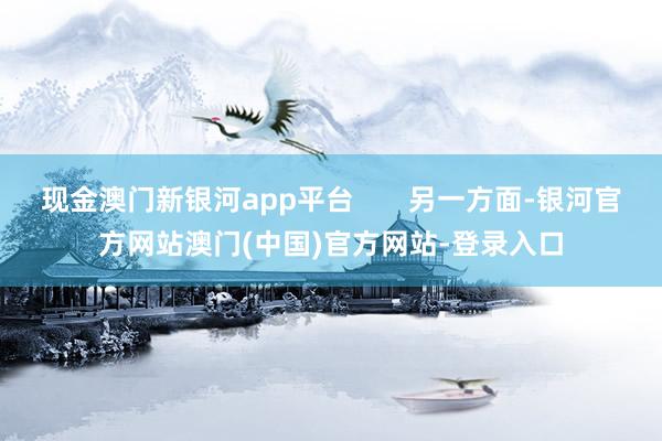 现金澳门新银河app平台 另一方面-银河官方网站澳门(中国)官方网站-登录入口