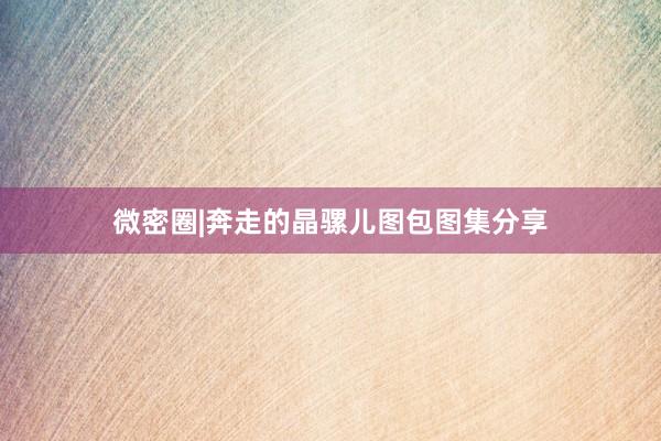 微密圈|奔走的晶骡儿图包图集分享